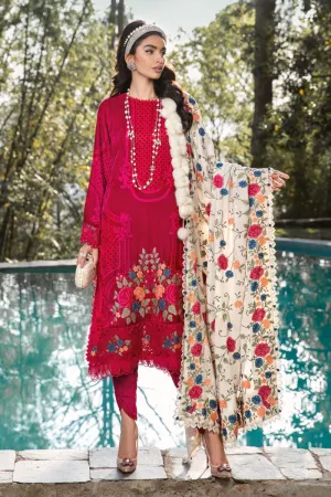 MARIA B | Linen Winter Collection 2022 | DL-1010-Fuchsia Pink