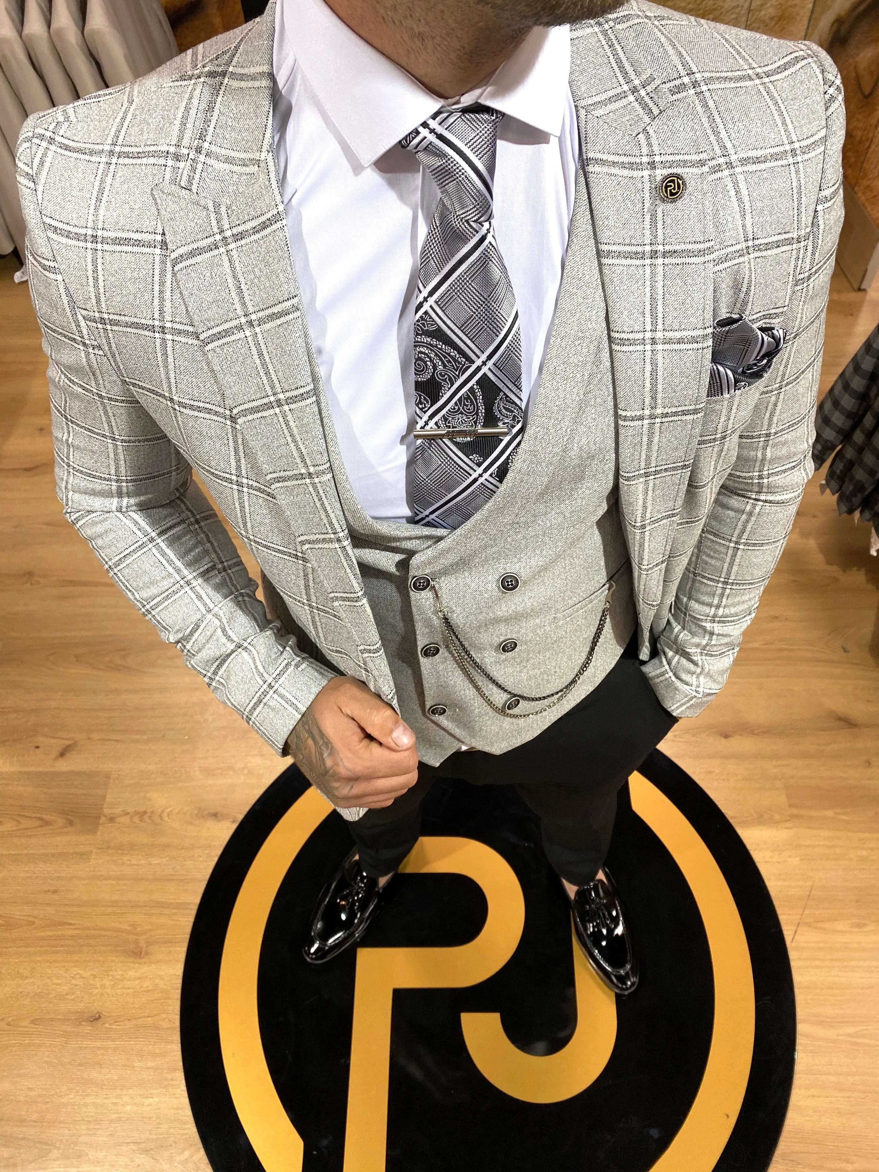 Marlin - Grey 3 Piece Suit