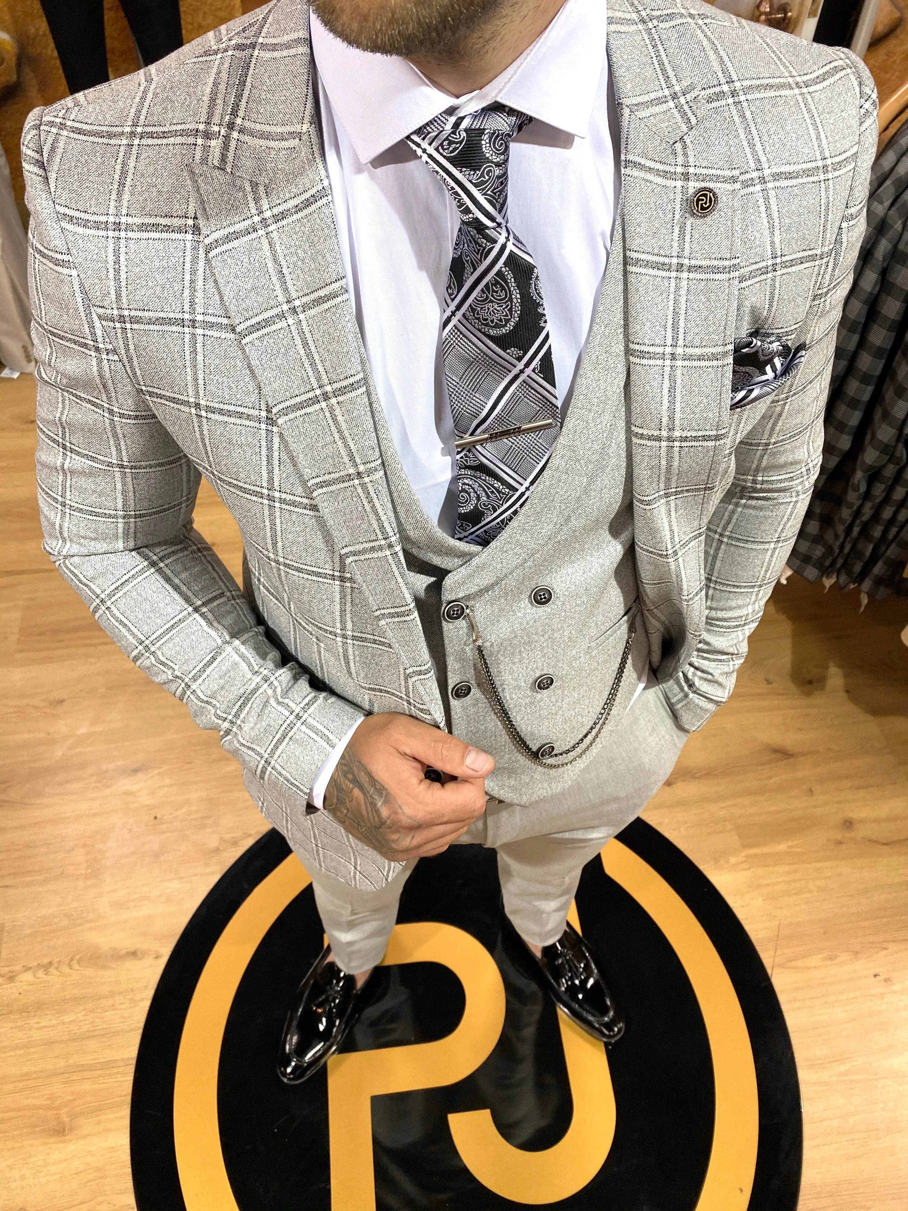 Marlin - Grey 3 Piece Suit