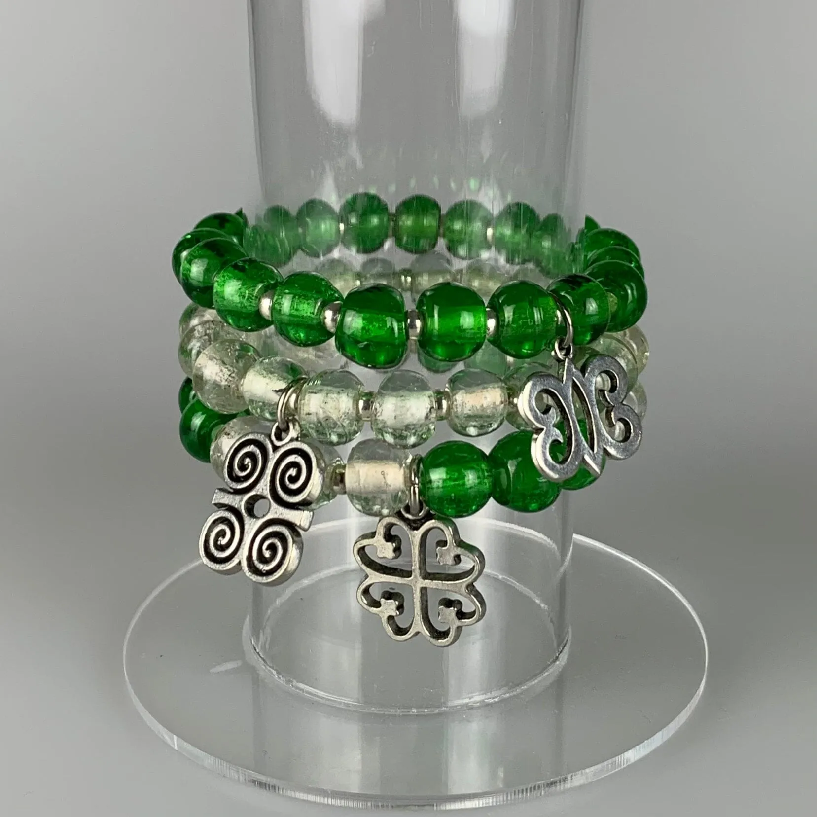ME™ Recycled Glass Nyame Dua 7-inch Charm Bracelet