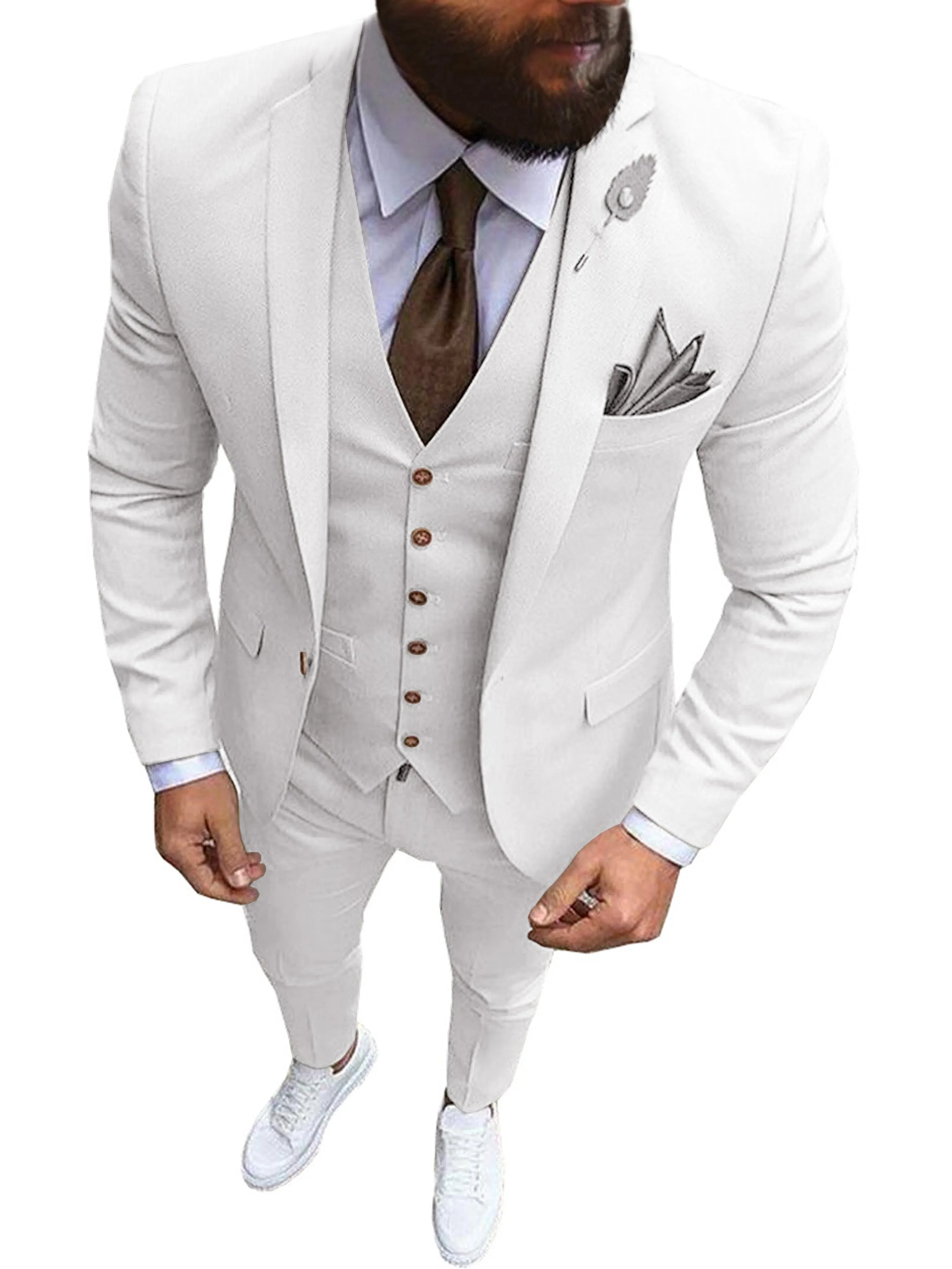 Men's 3 Pieces Formal Business Casual Suits