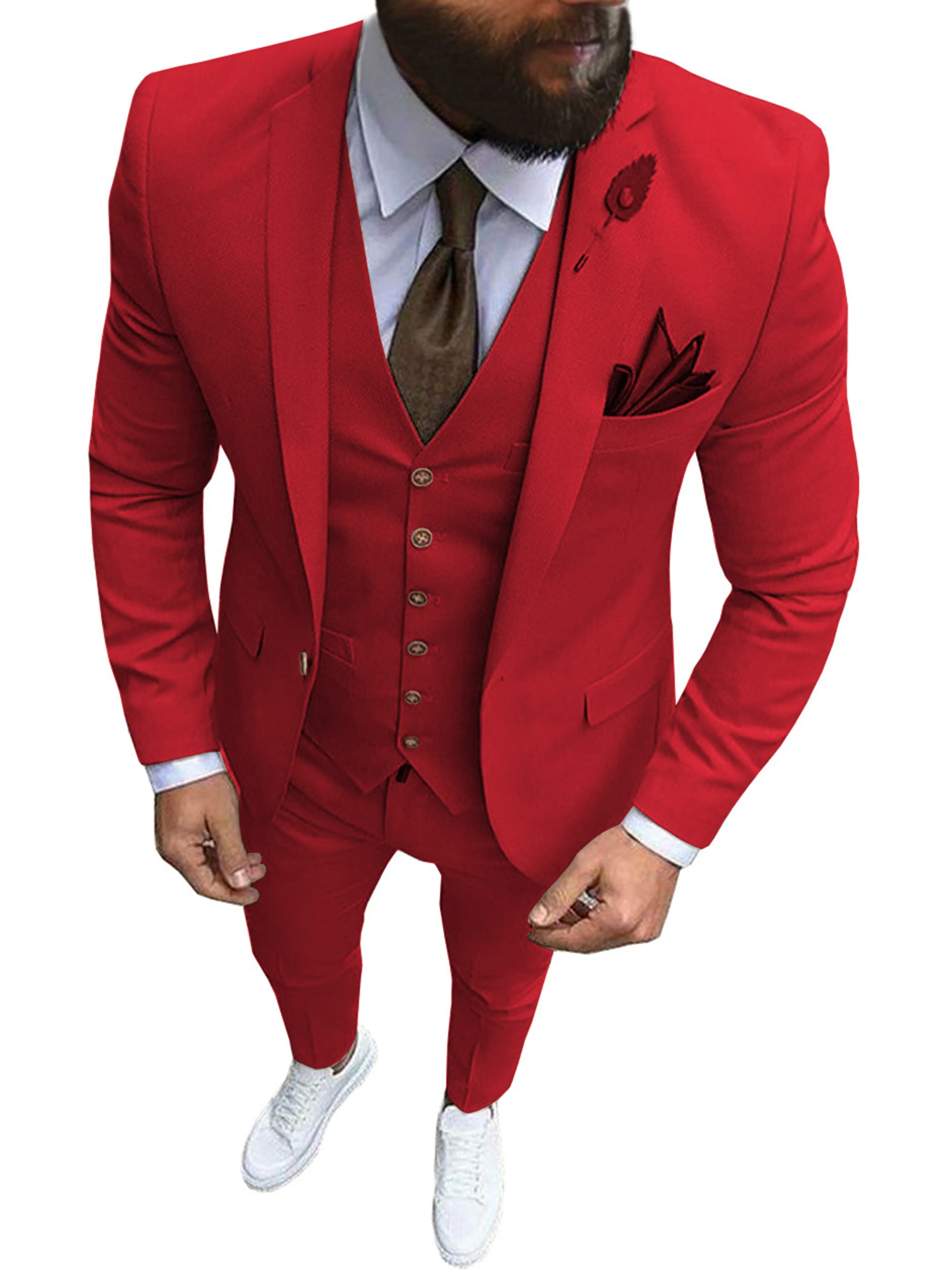 Men's 3 Pieces Formal Business Casual Suits