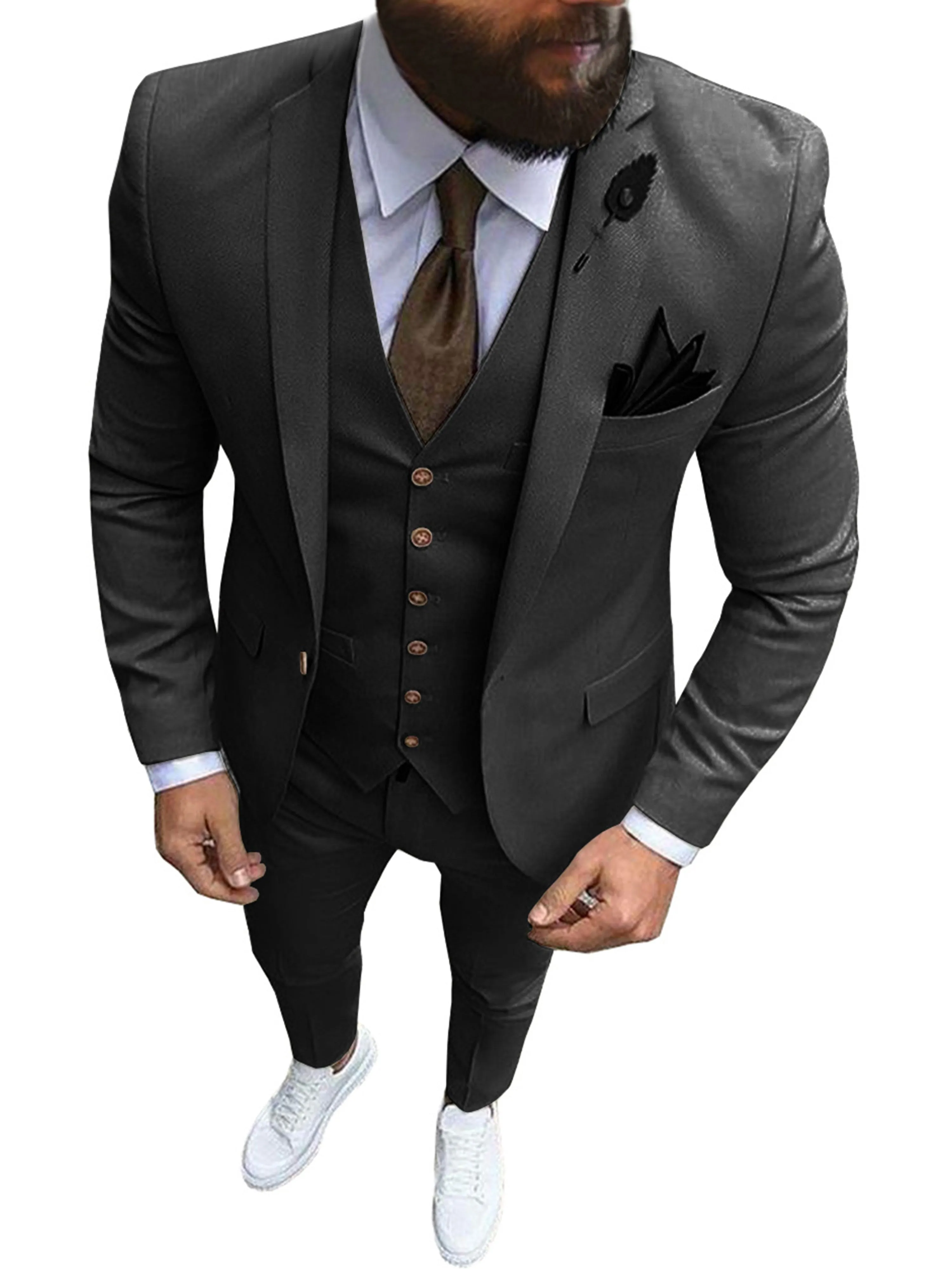 Men's 3 Pieces Formal Business Casual Suits