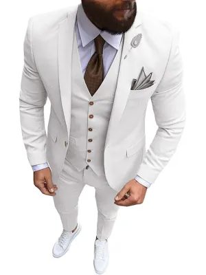 Men's 3 Pieces Formal Business Casual Suits