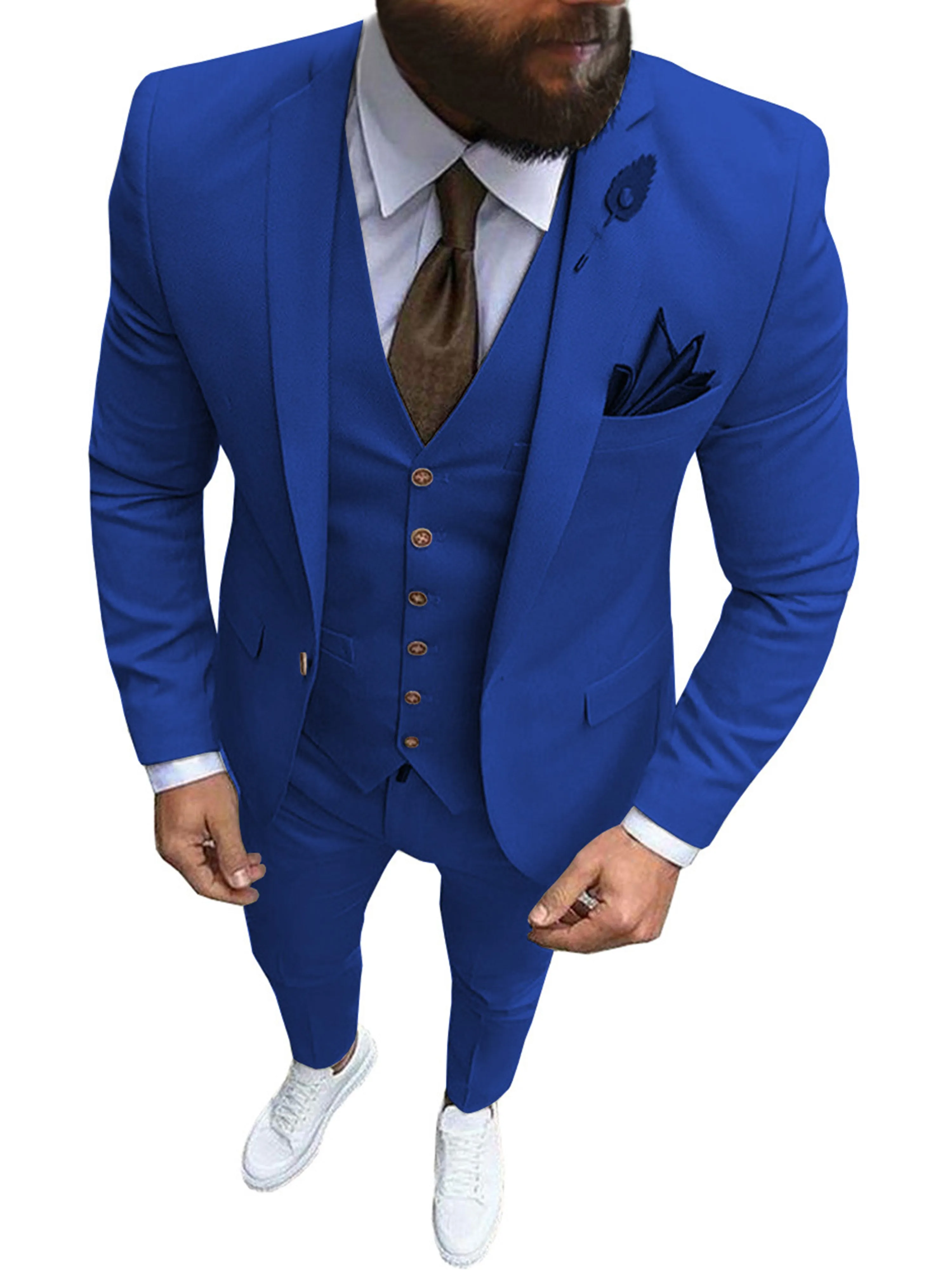 Men's 3 Pieces Formal Business Casual Suits