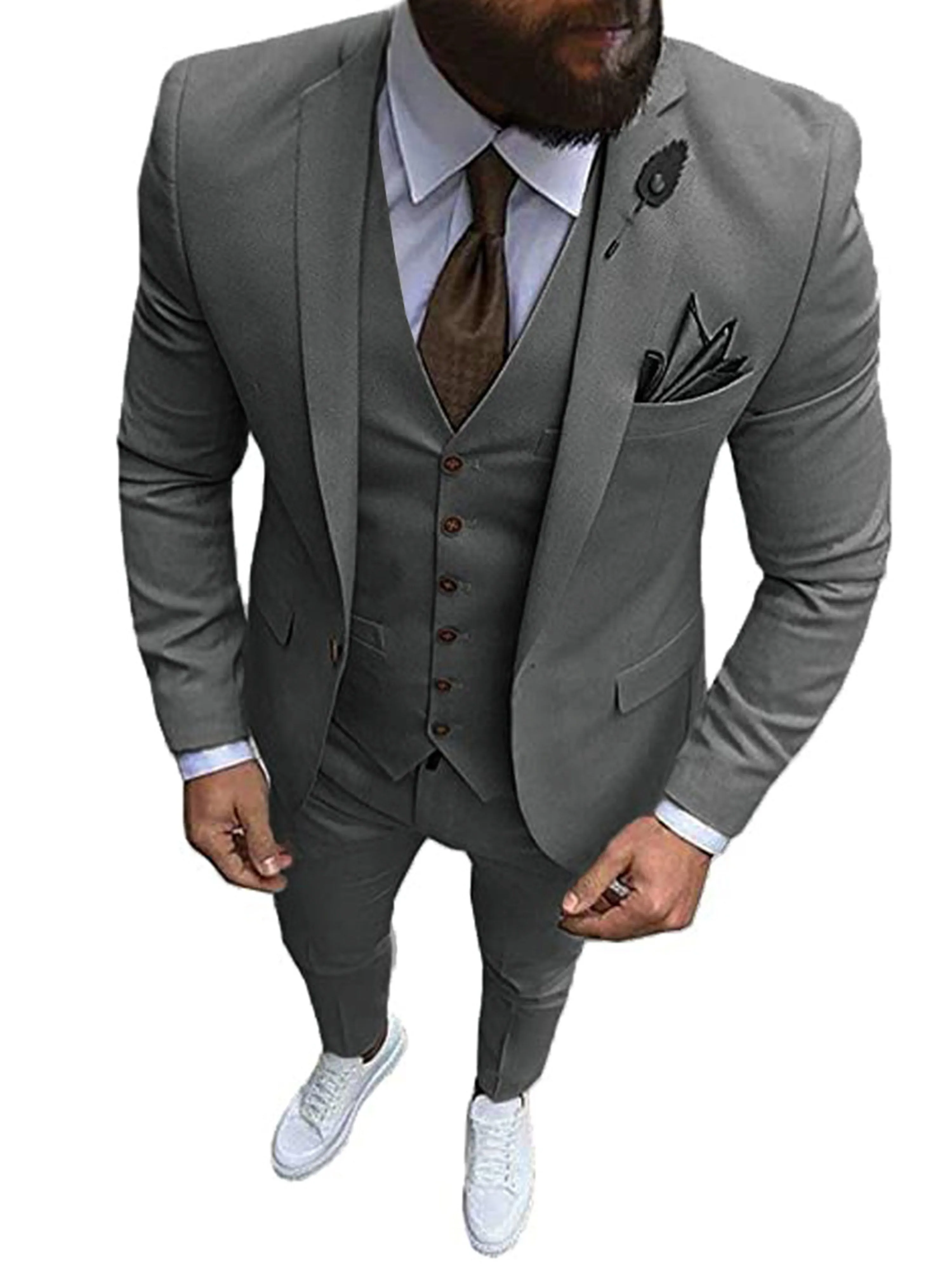 Men's 3 Pieces Formal Business Casual Suits