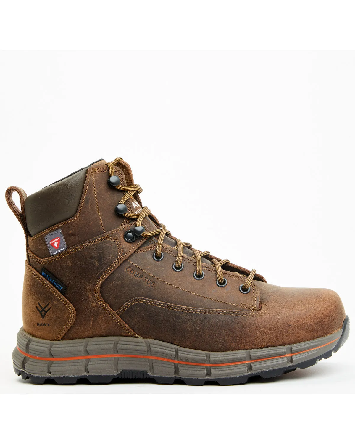 Men's 6" Insulated Lace-Up Waterproof Work Boots - Composite Toe