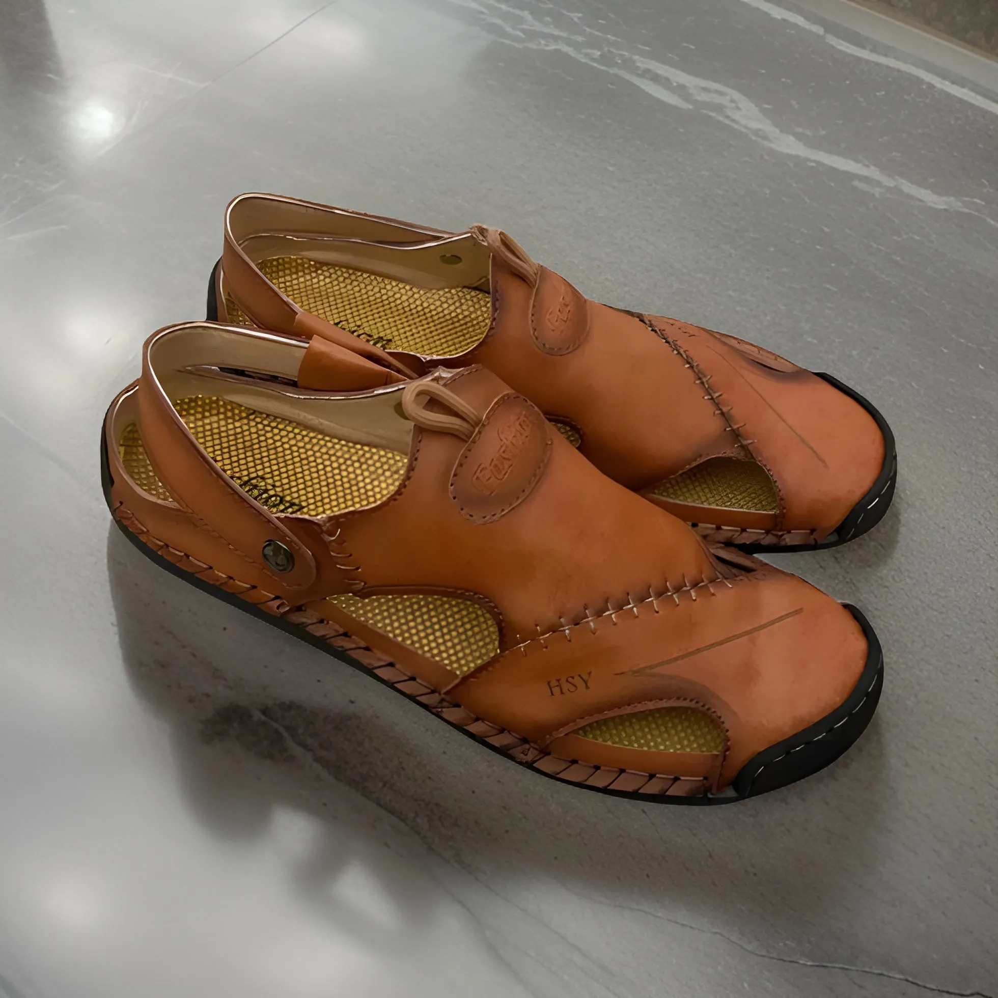 Men's Casual Leather Wear-resistant Non-Slip Sandals