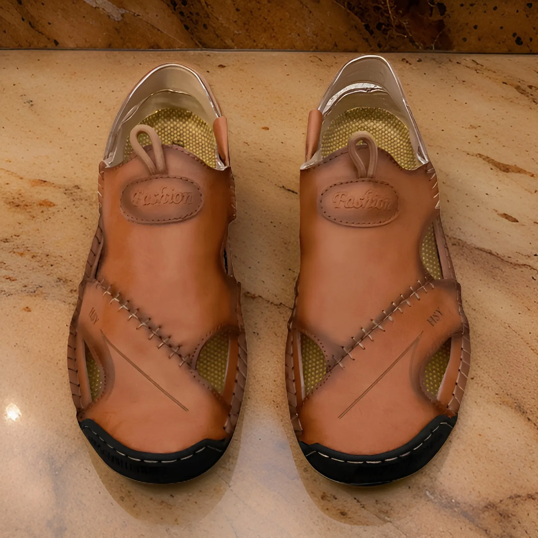 Men's Casual Leather Wear-resistant Non-Slip Sandals