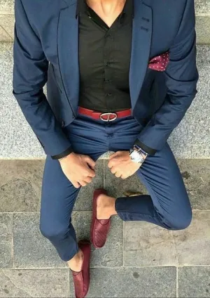 Men's Fashion Business 2 Piece Suit Up To 6XL