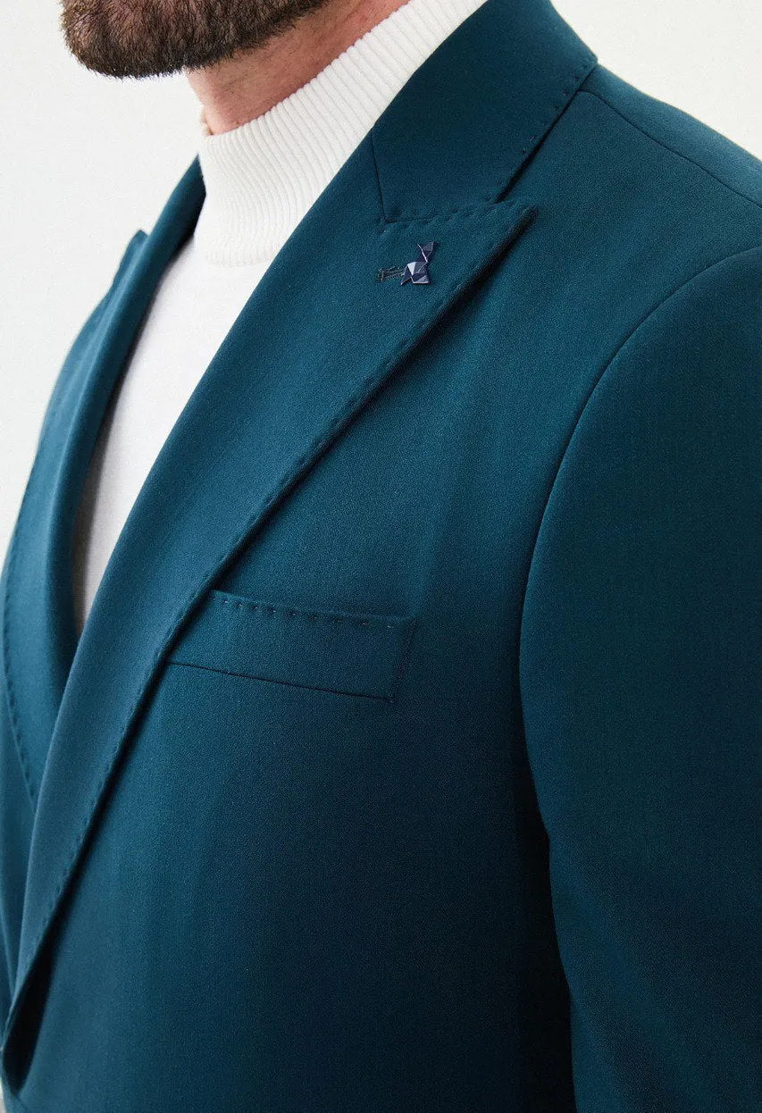 Men's Green Slim Fit Suits