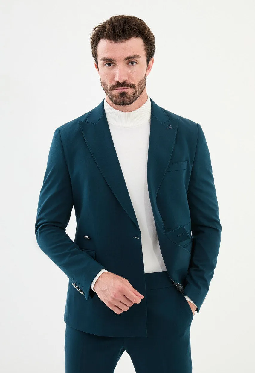 Men's Green Slim Fit Suits
