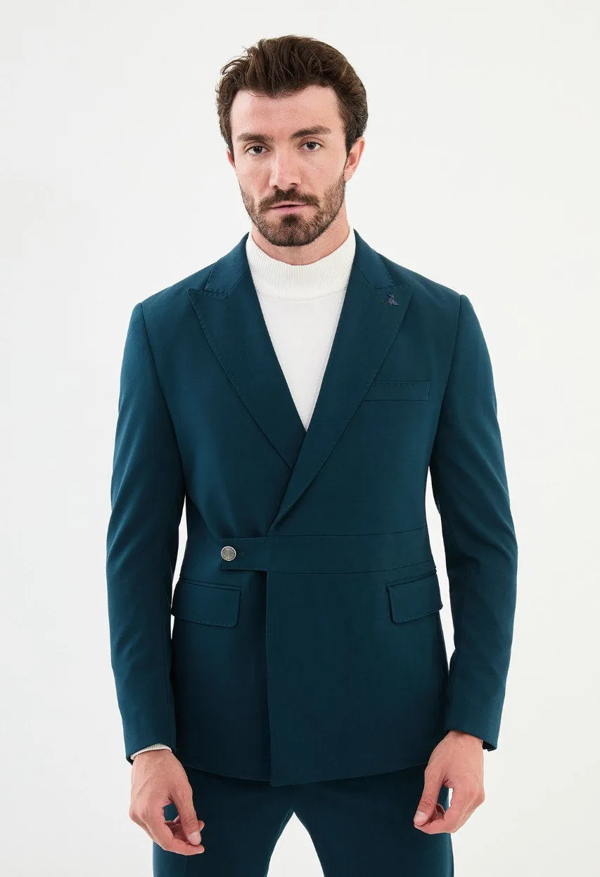 Men's Green Slim Fit Suits