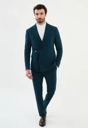 Men's Green Slim Fit Suits