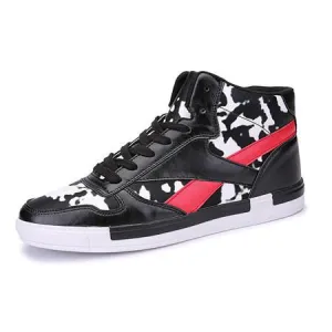 Men's High Top High Fashion Lace Ups In 3 Colors