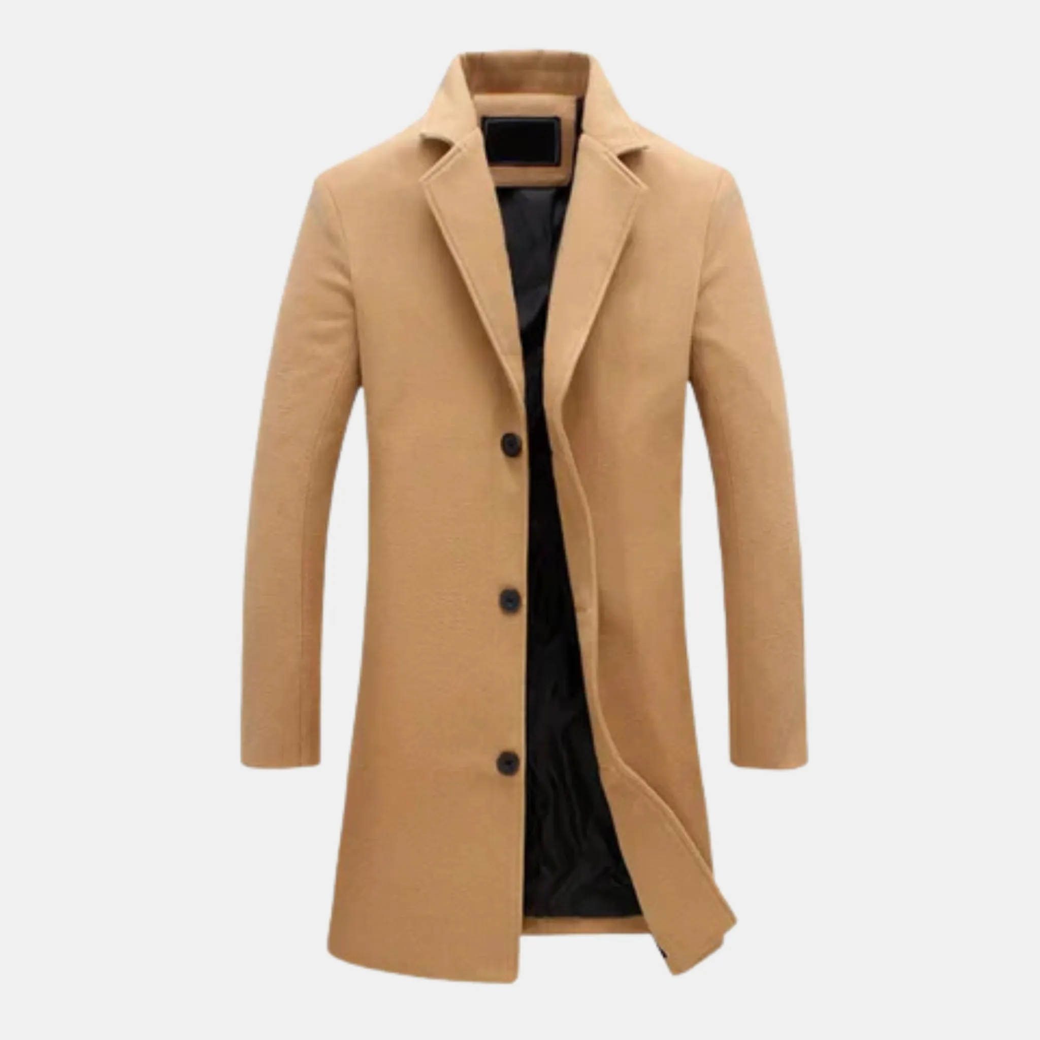 Men’s Long Winter Coat – Insulated, Elegant & Built for Cold