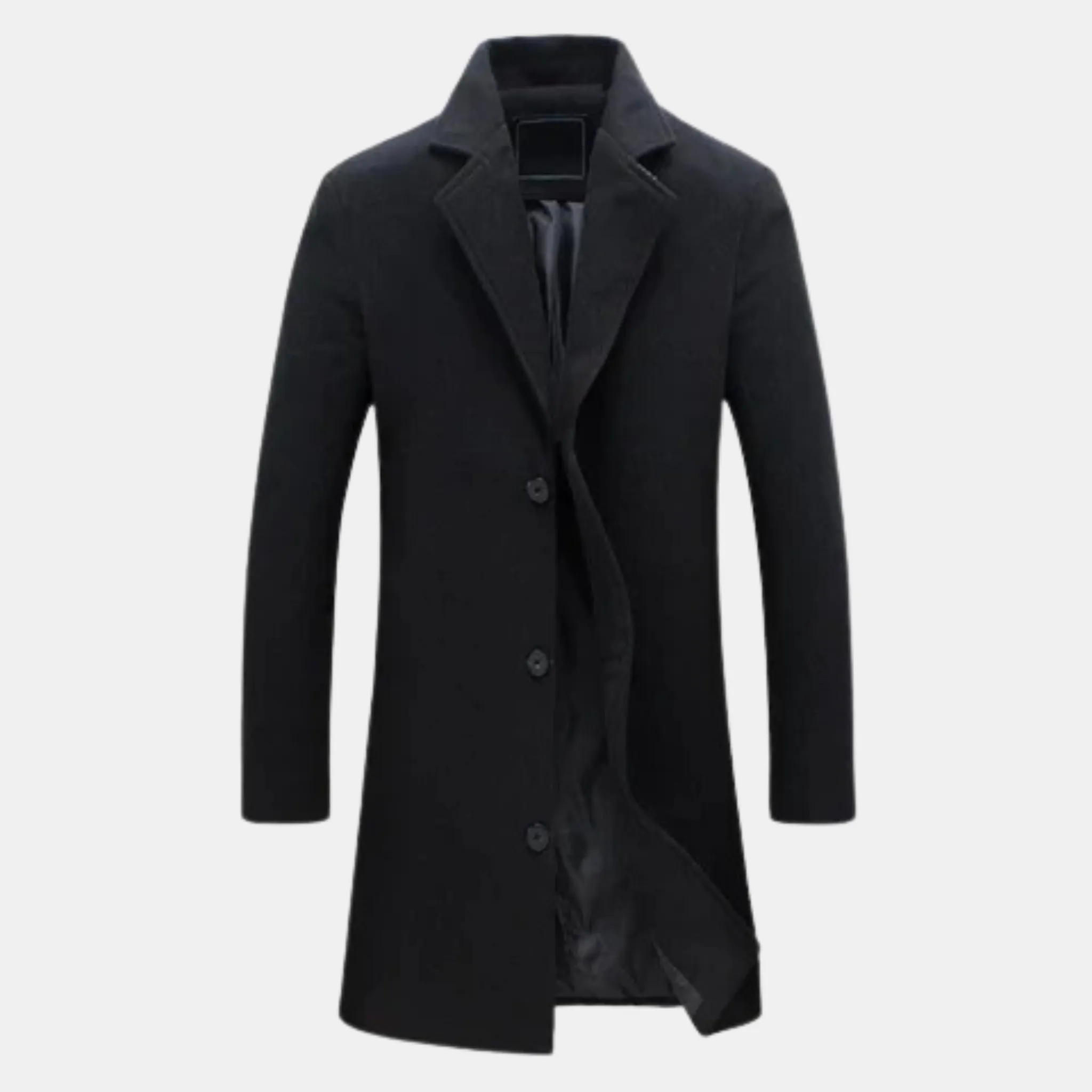 Men’s Long Winter Coat – Insulated, Elegant & Built for Cold