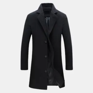 Men’s Long Winter Coat – Insulated, Elegant & Built for Cold