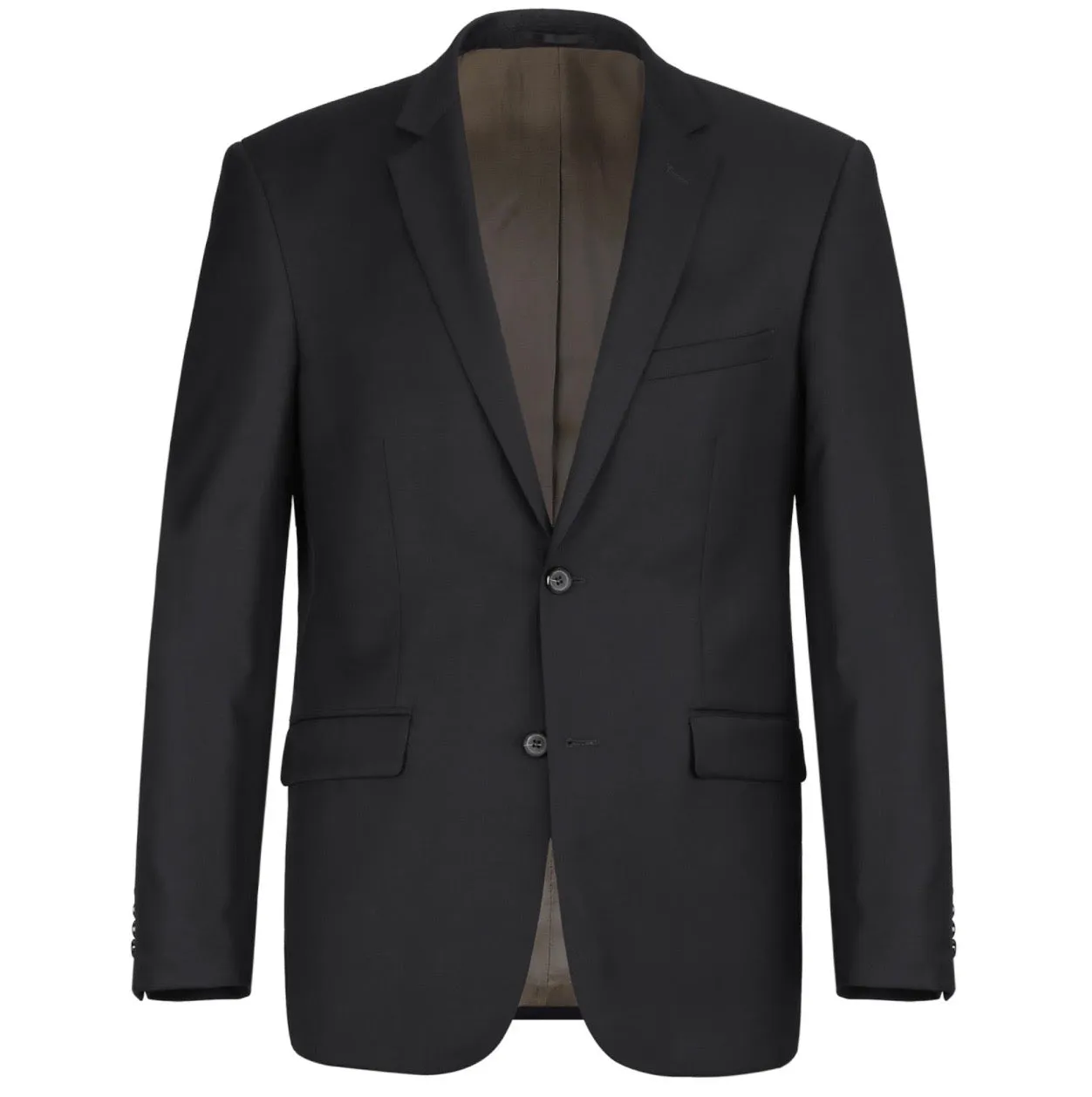 Men's Renoir Two Piece Black Wool Suit Slim Fit