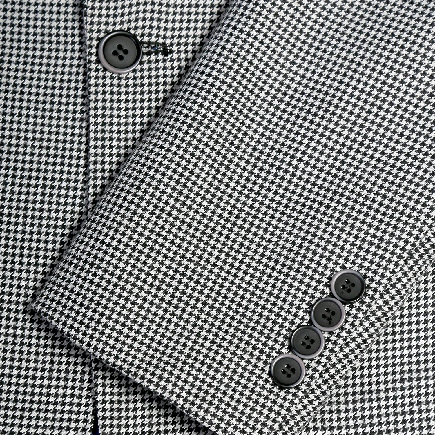 Men's Stanford Slim Fit Houndstooth Peak Lapel 2pc Suit