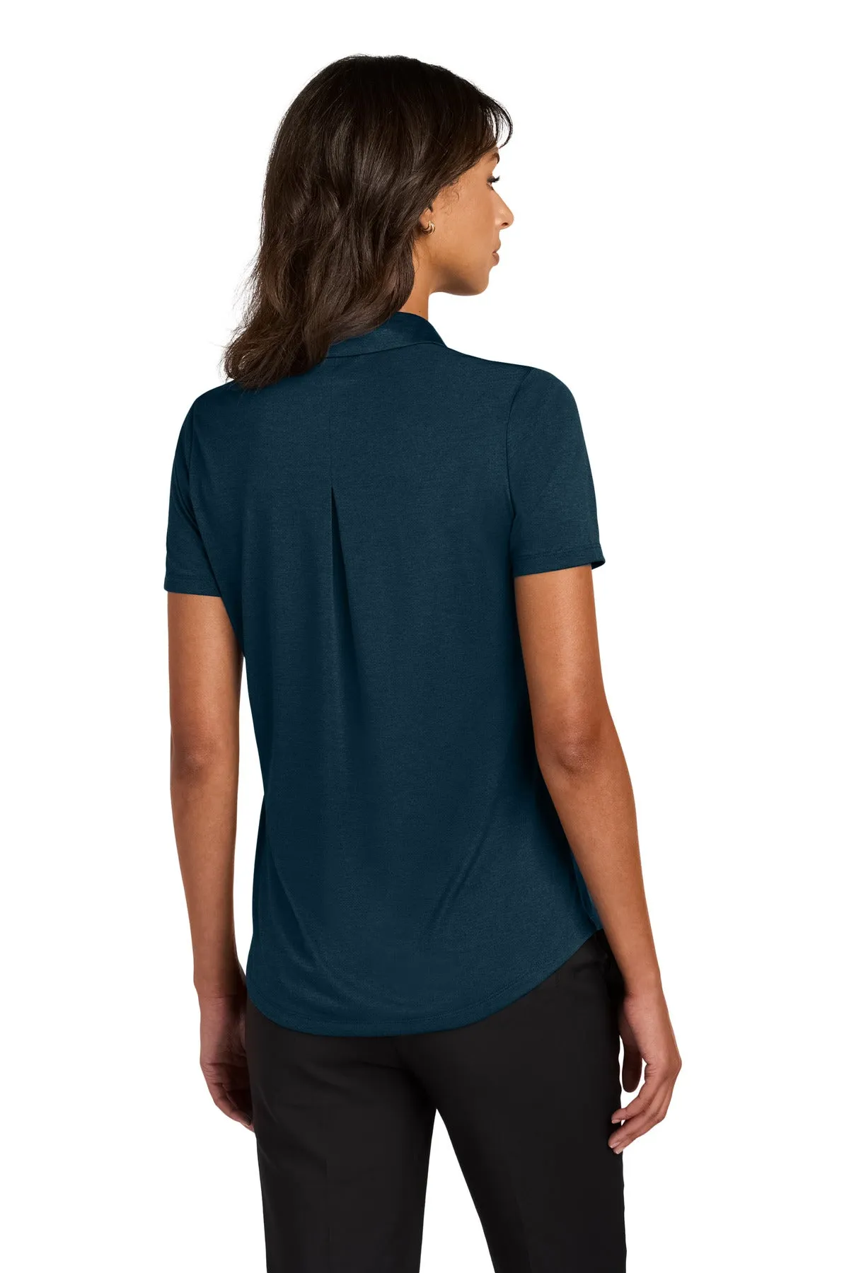 Mercer Mettle Women's Recharge Jersey Polo MM1021 Insignia Blue Heather