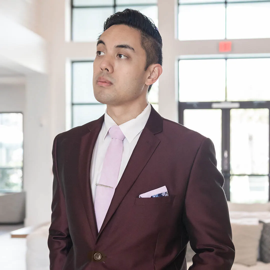 Microsuede Lavender Tie