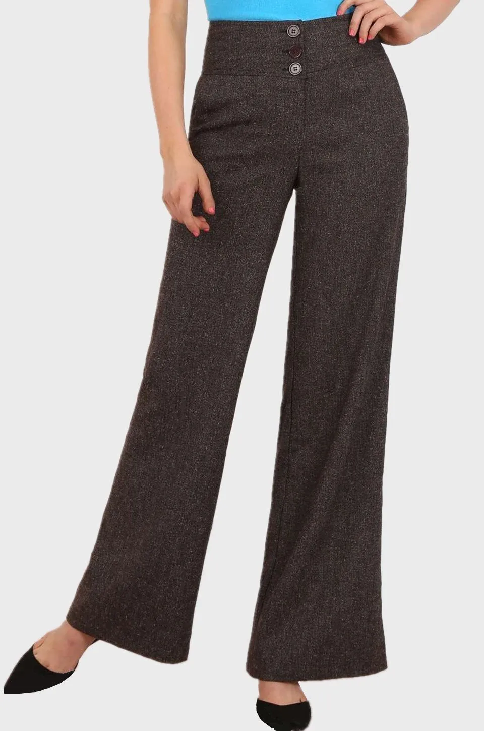 MISS PINKI Lia tailored vintage high rise work pants