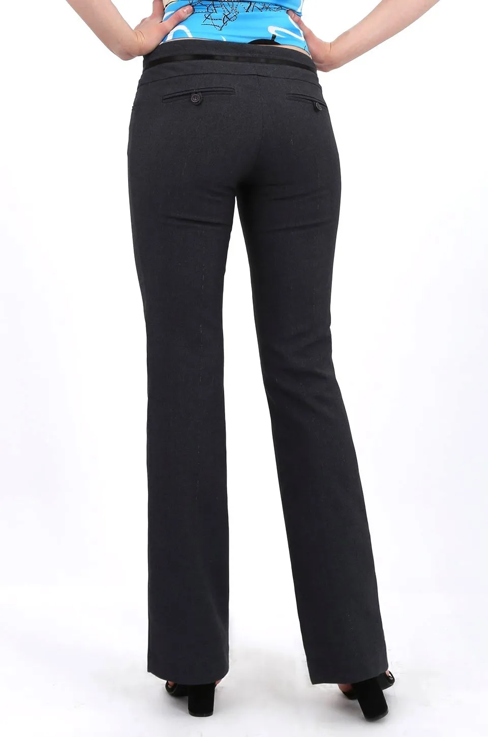 MISS PINKI Logan tailored work pants in grey