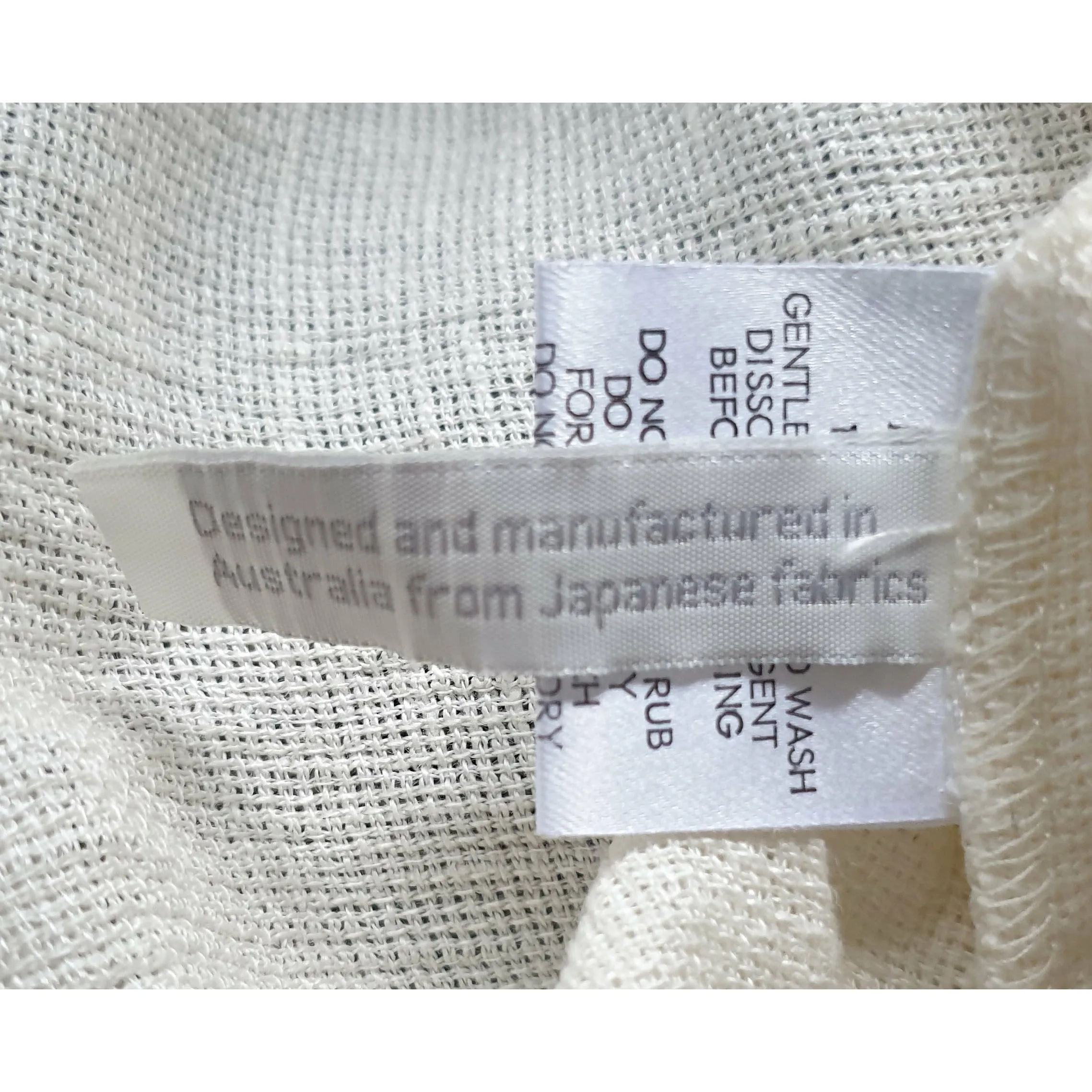 Morrison cream 100% linen top size 3 (best fits 12)