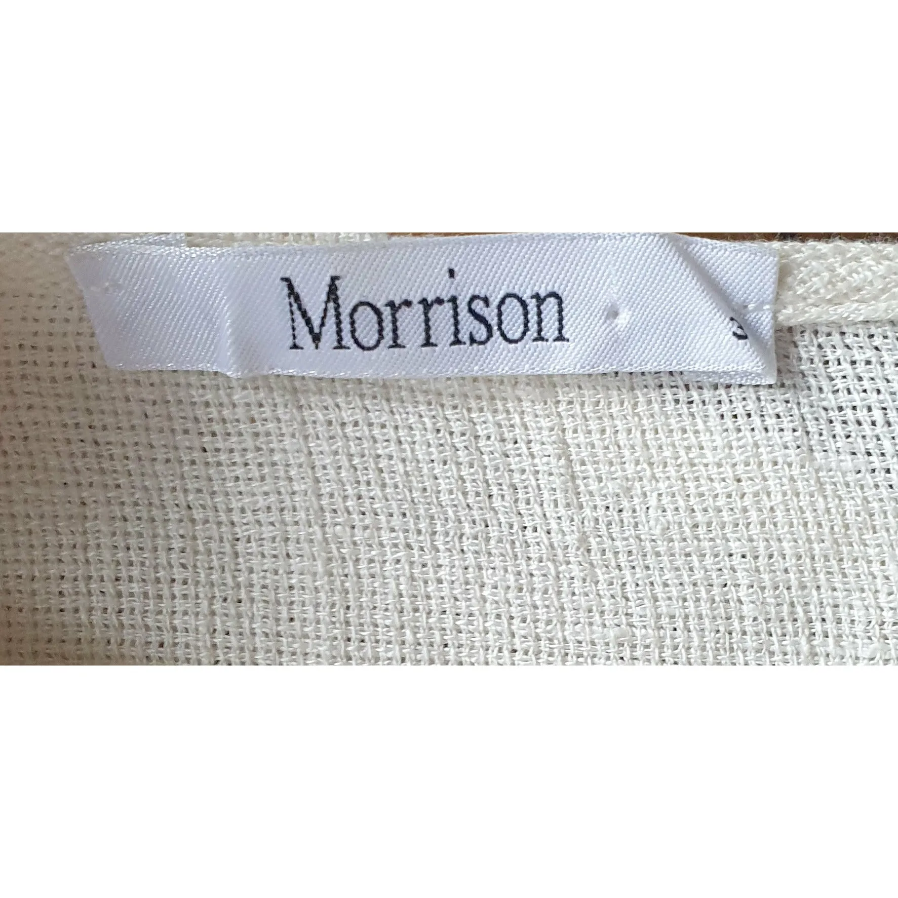 Morrison cream 100% linen top size 3 (best fits 12)