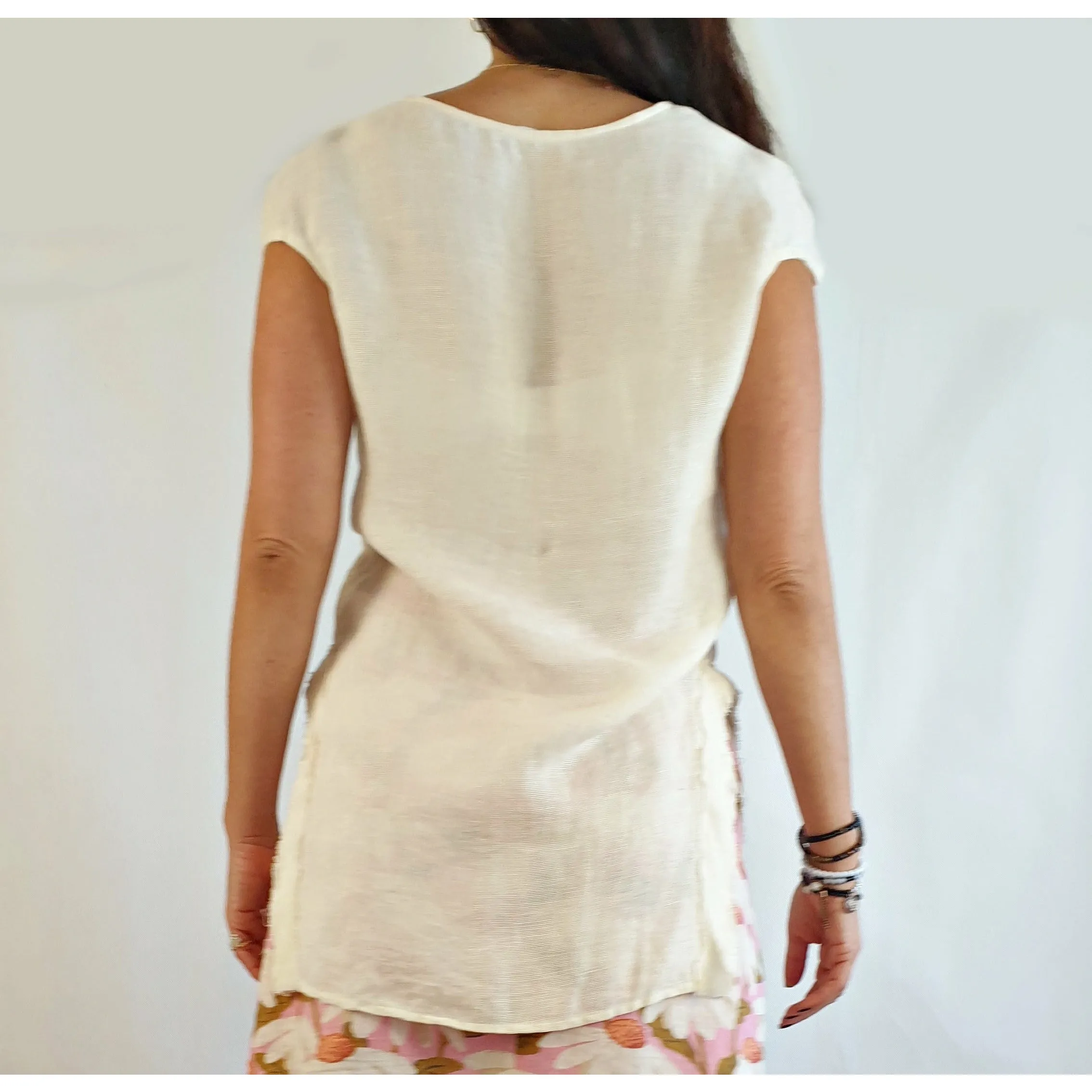 Morrison cream 100% linen top size 3 (best fits 12)