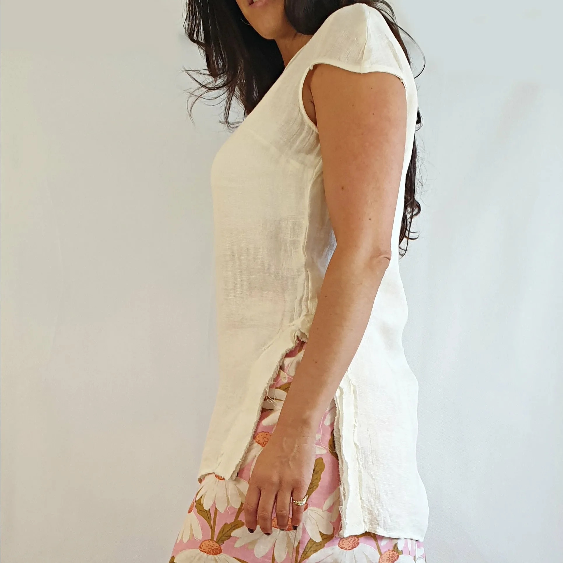 Morrison cream 100% linen top size 3 (best fits 12)