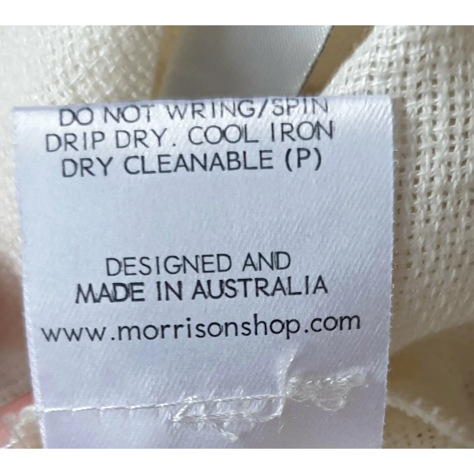 Morrison cream 100% linen top size 3 (best fits 12)