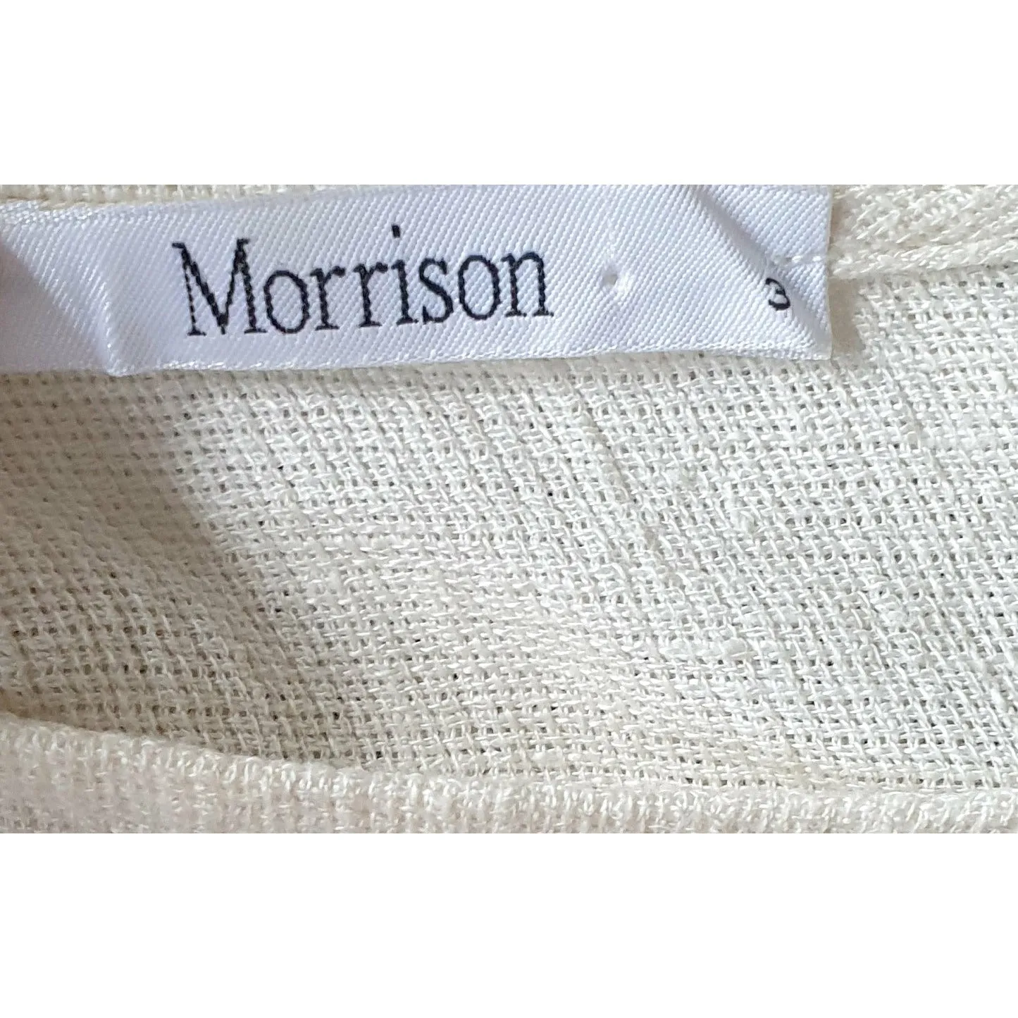 Morrison cream 100% linen top size 3 (best fits 12)