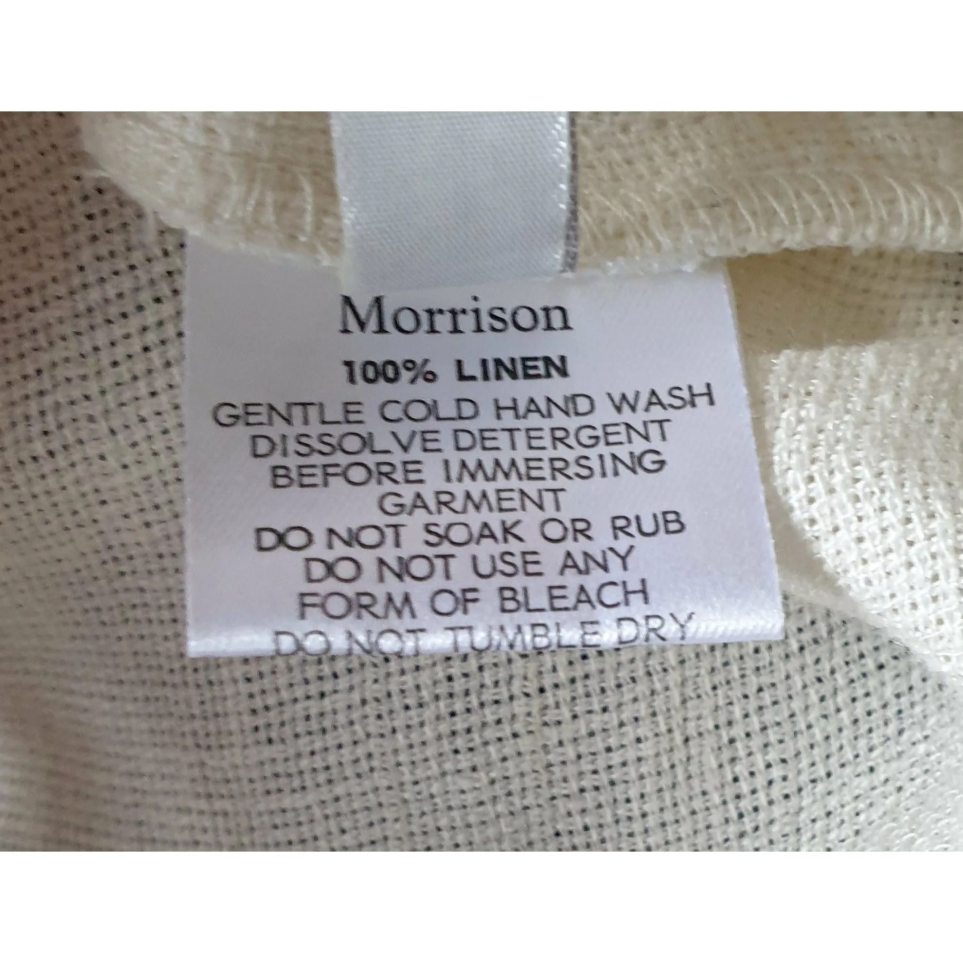 Morrison cream 100% linen top size 3 (best fits 12)