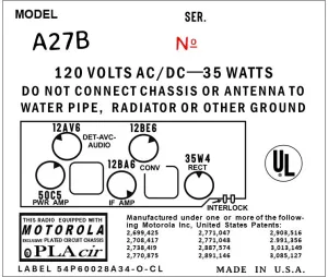 MOTOROLA-A27B