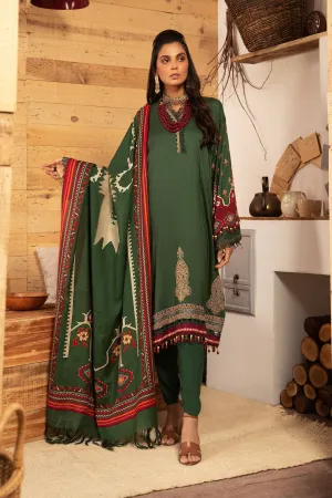 MPT 1206 A | Maria B MPrints Winter Collection 2021 | Unstitched Embroidered Dobby Linen Suits