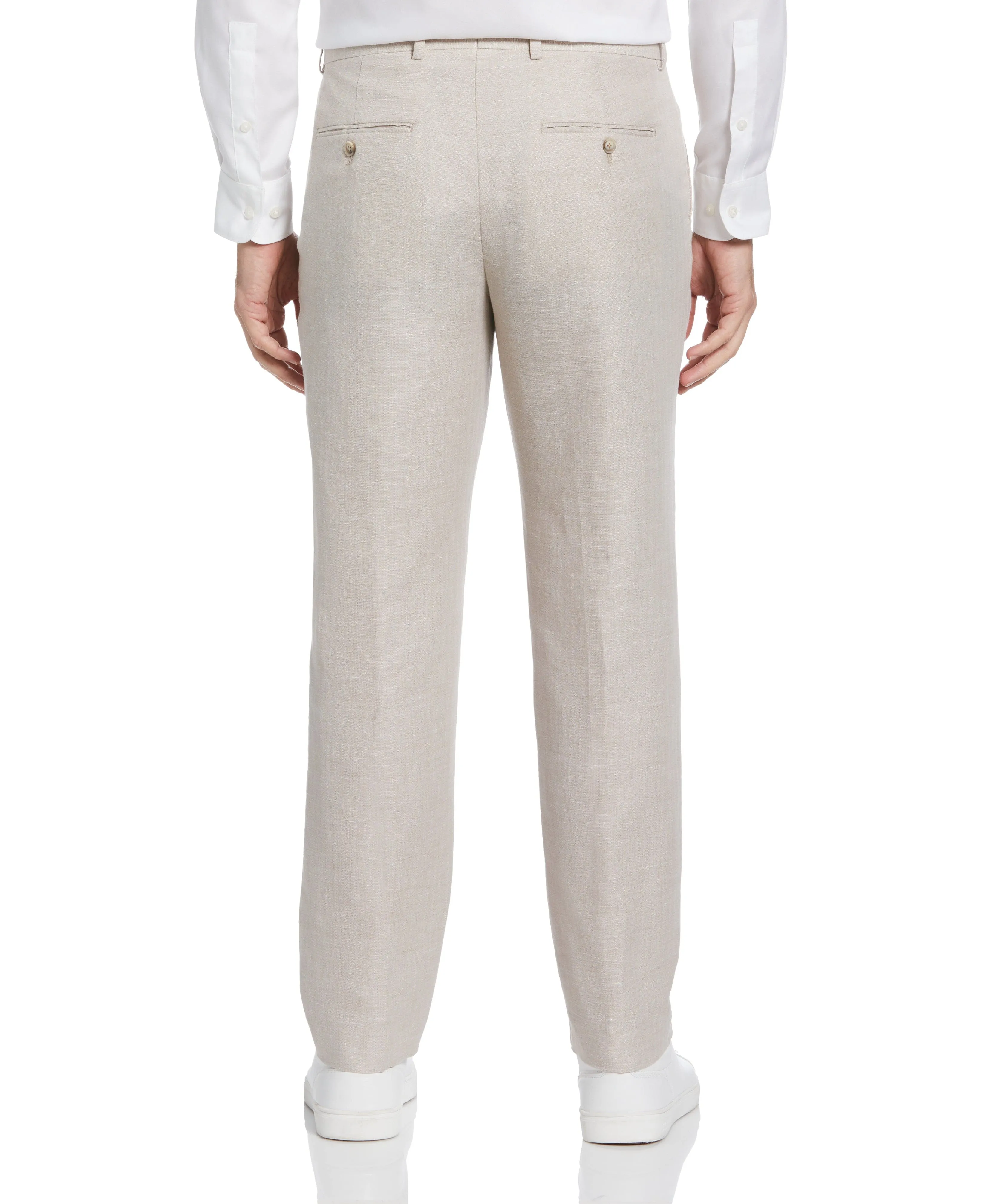 Natural Linen Blend Suit Pant