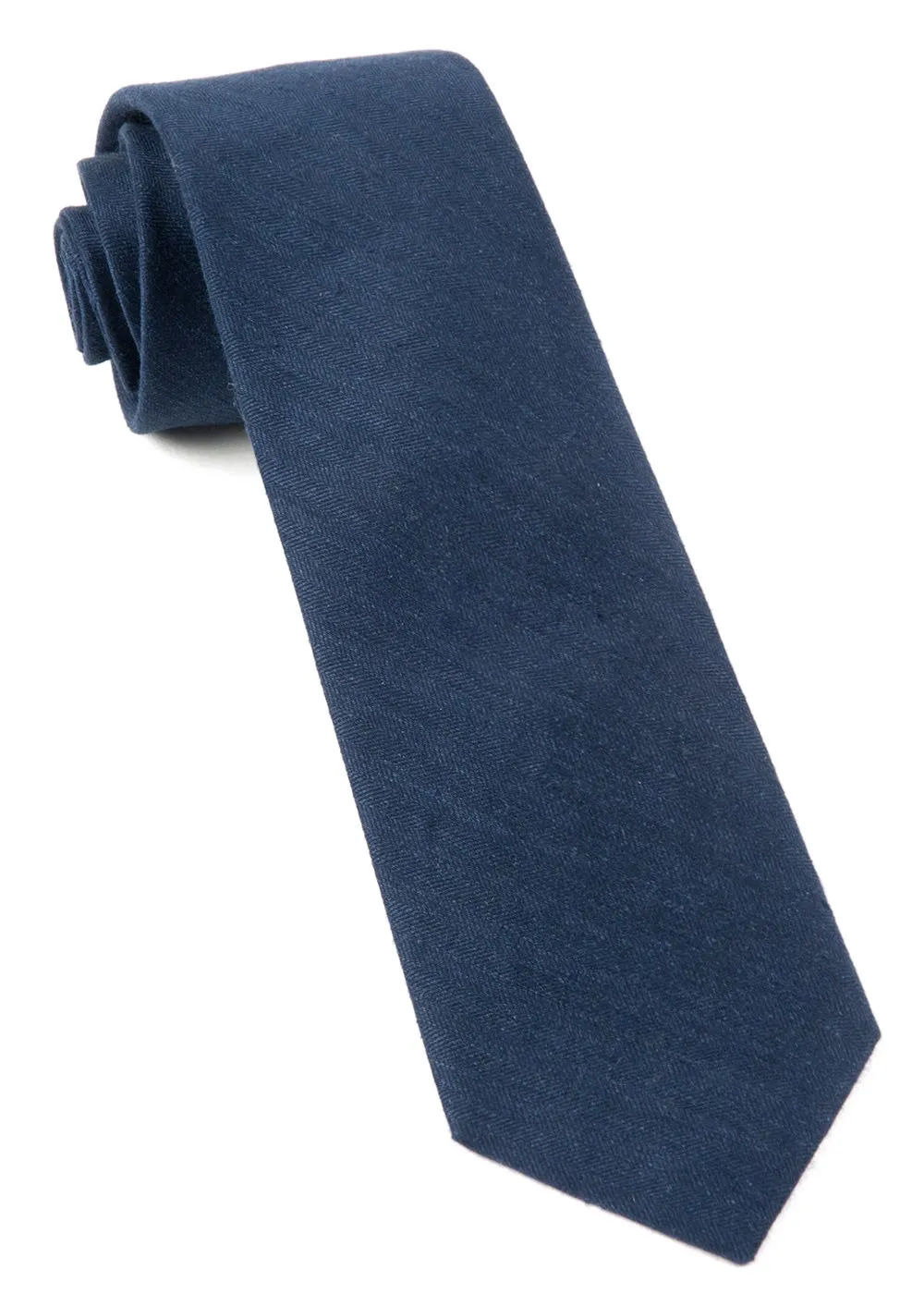 Navy Linen Row Tie