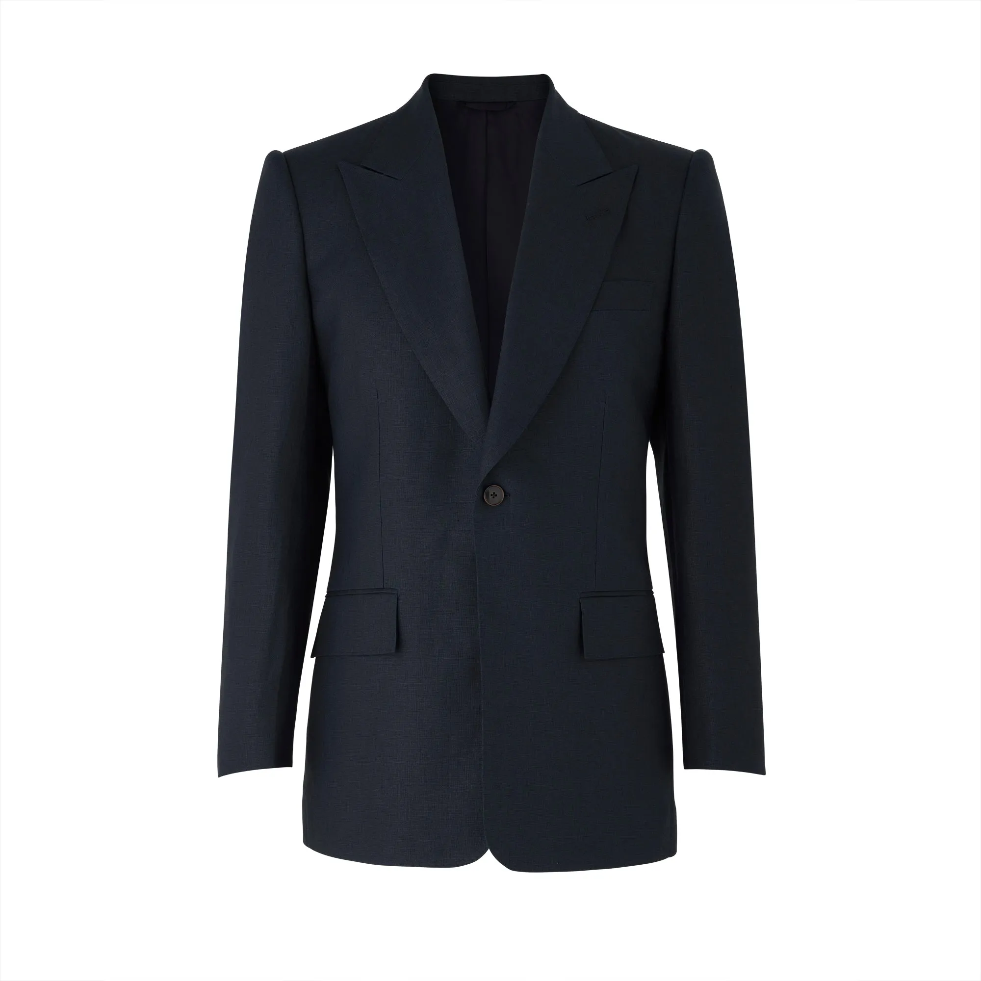 Navy Linen Suit
