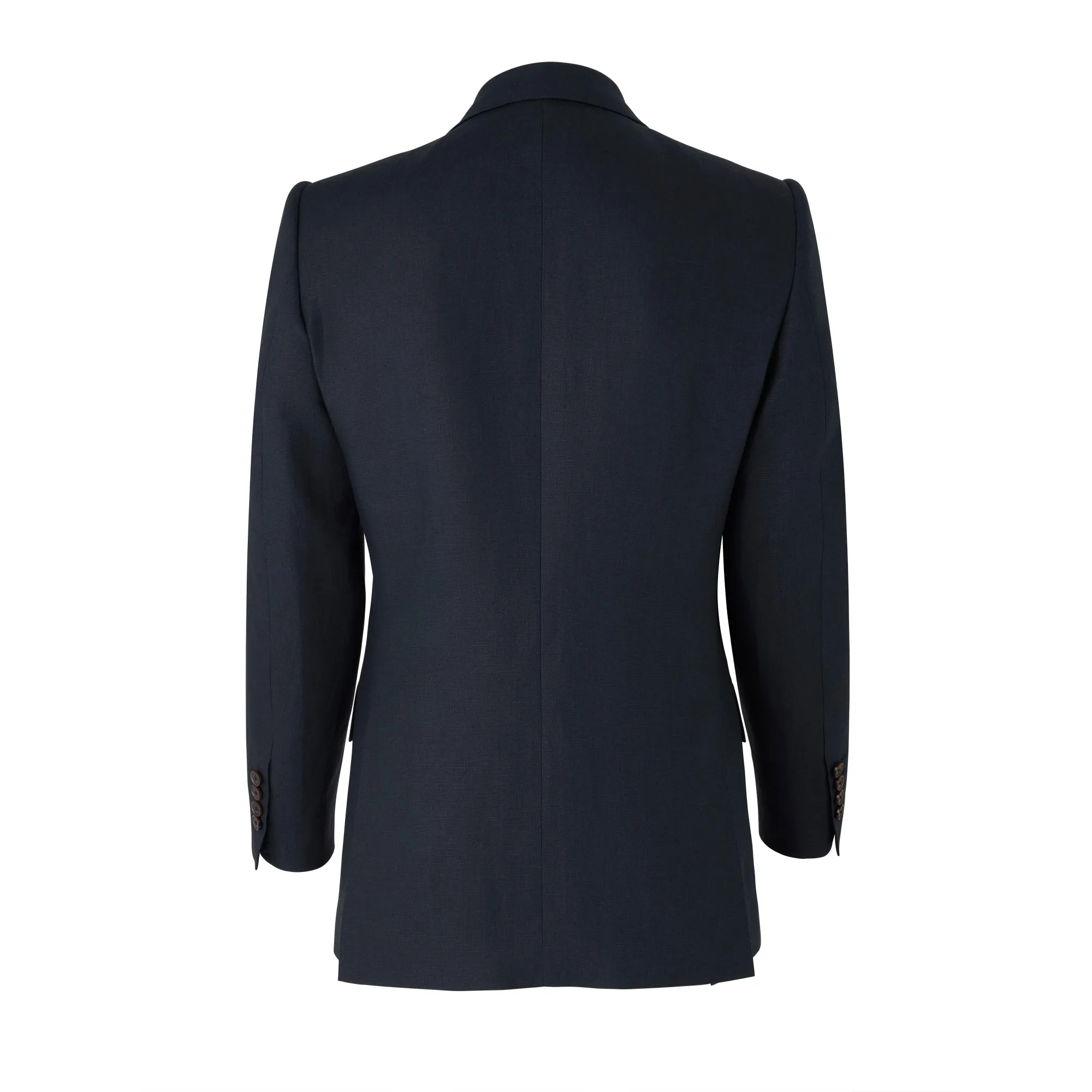Navy Linen Suit