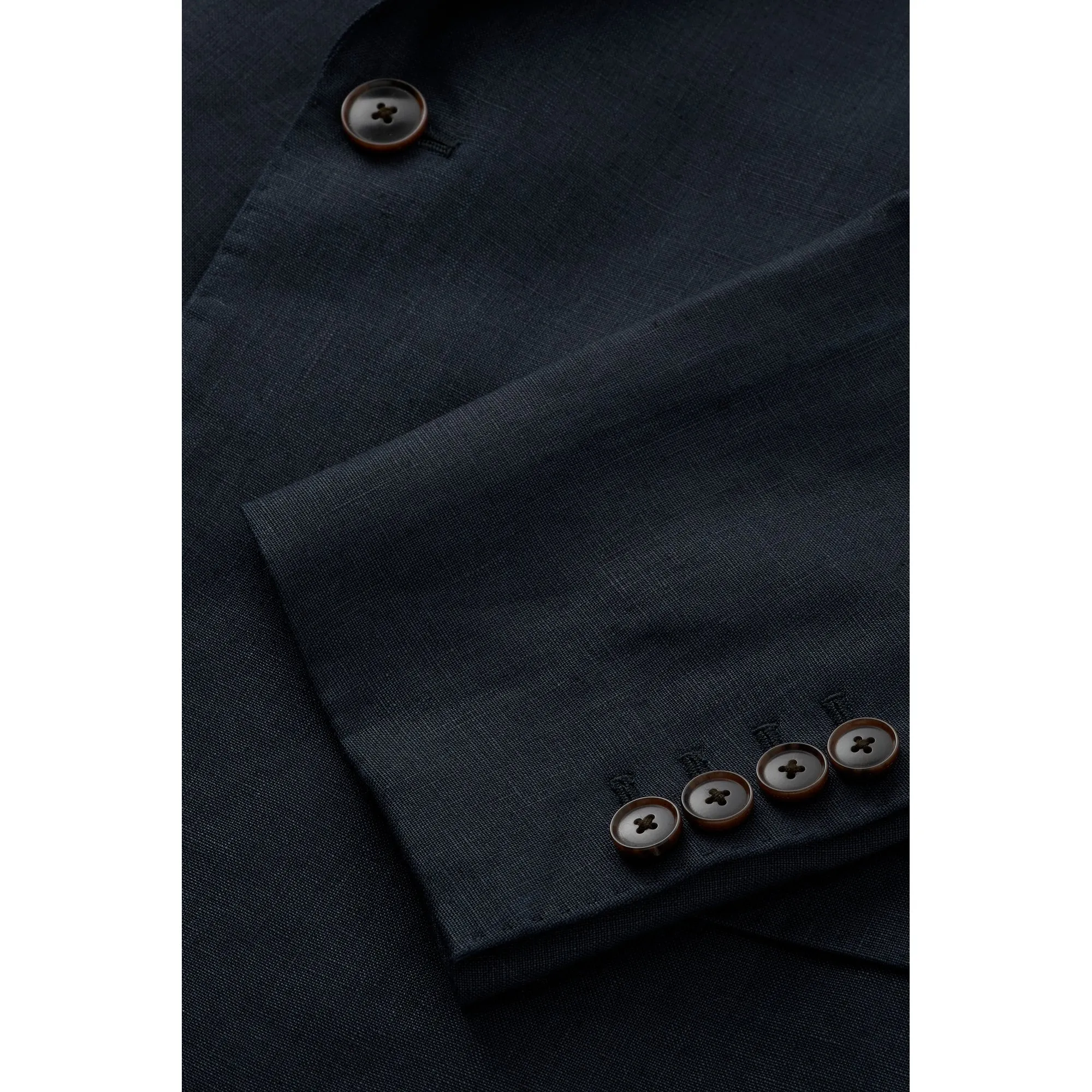 Navy Linen Suit