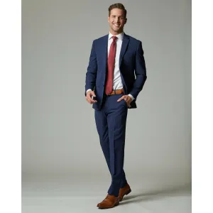 Navy Tempo Stretch Slim Fit 1-Pant Suit