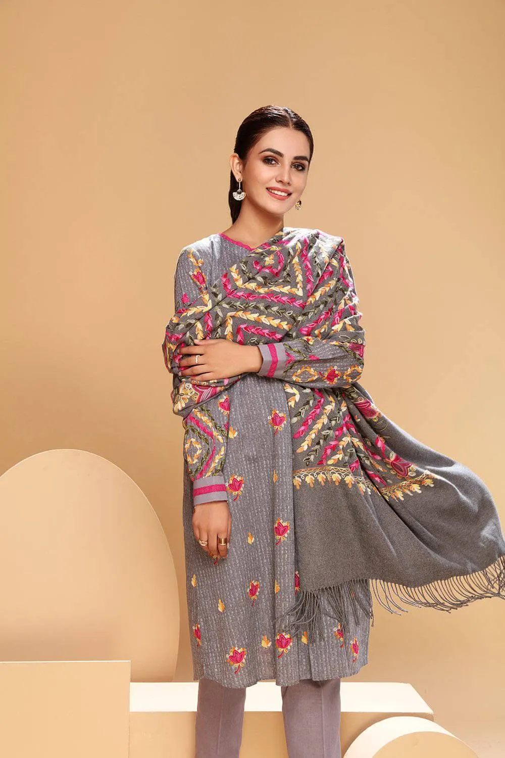 Nishat Linen Winter/Embroidered Khaddar
