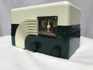 Northern Electric 5000 Baby Champ Rainbow Tube Radio With Bluetooth input.
