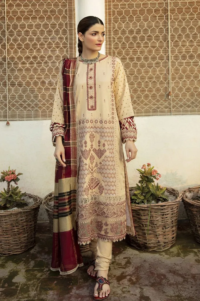 NW-06 | Qalamkar Qline Linen Winter Collection 2021 | Unstitched Embroidered Organza Suits