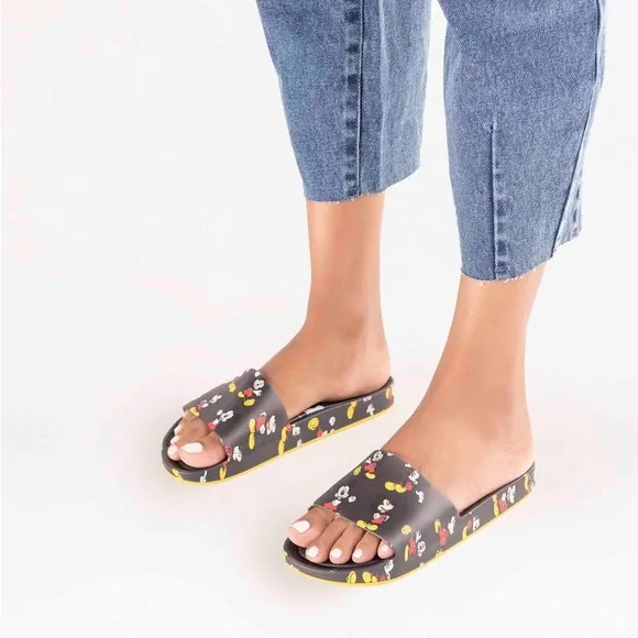 NWT MINI MELISSA | Disney Mickey &amp; Friends Water Resistant Slide Sandal 13T
