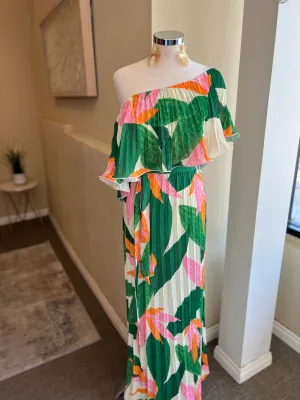 Off Shoulder Half Sleeve Dress
