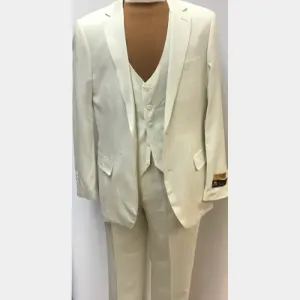 Off White Linen 3pc suit