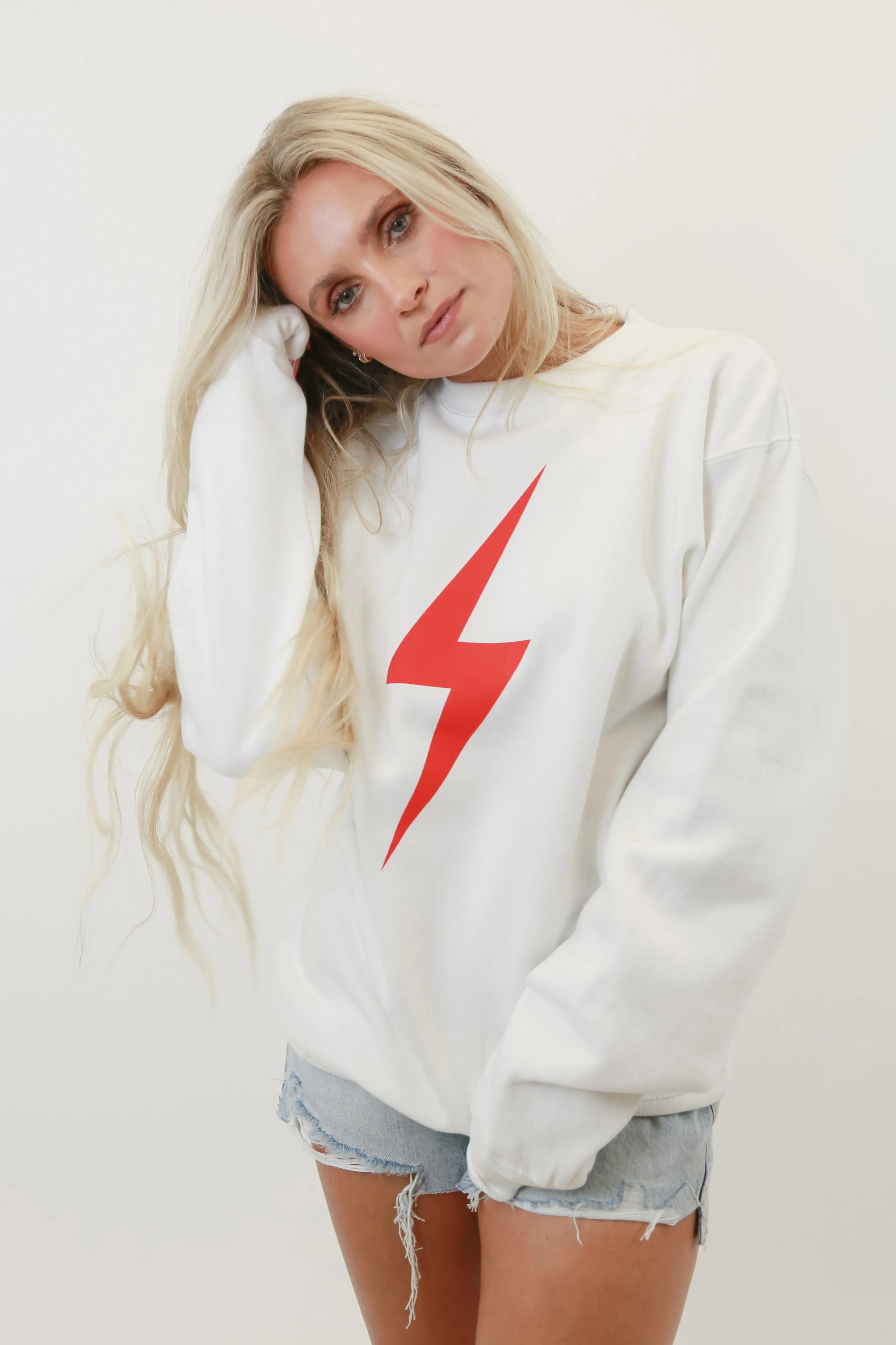 Off You F*ck Bolt Oversized Crewneck